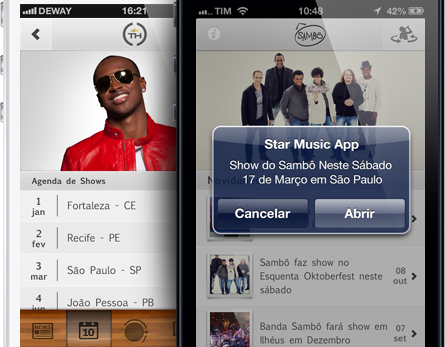 screeshot aplicativo musica thiaguinho pericles