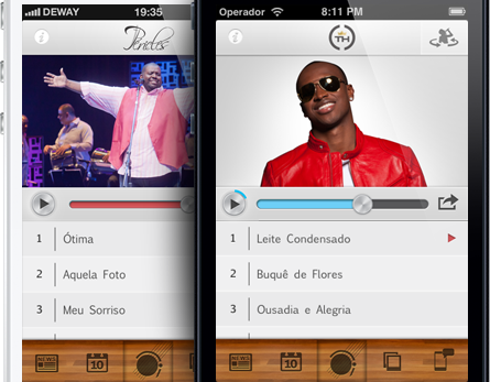 screeshot aplicativo musica thiaguinho pericles